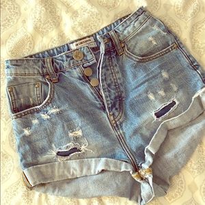 High wasted One Teaspoon Shorts 26